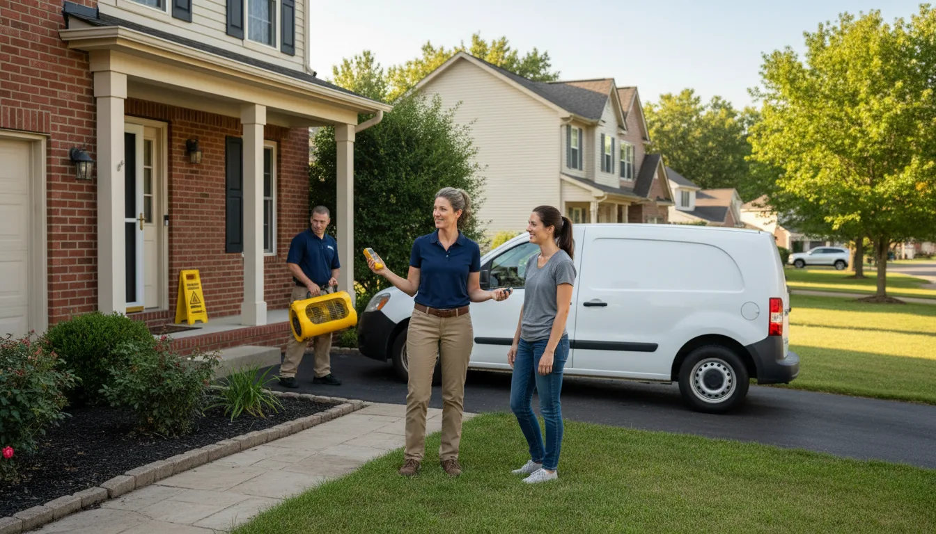 Water restoration image for Dehumidification And Cleanup Services in Valley Center, KS